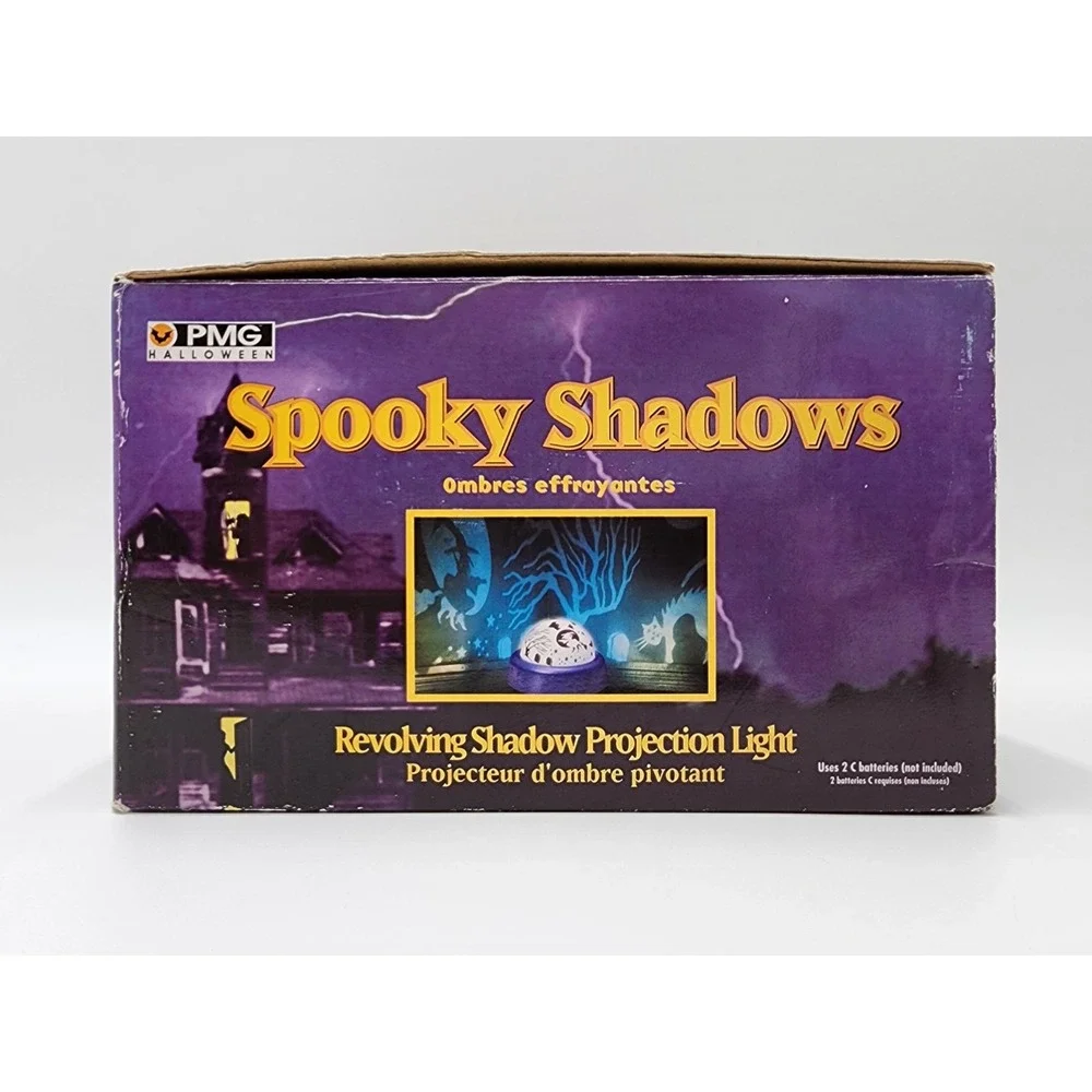 Spooky Shadows Projection Light Halloween Witch‎ Graveyard 2001 Tested & Working